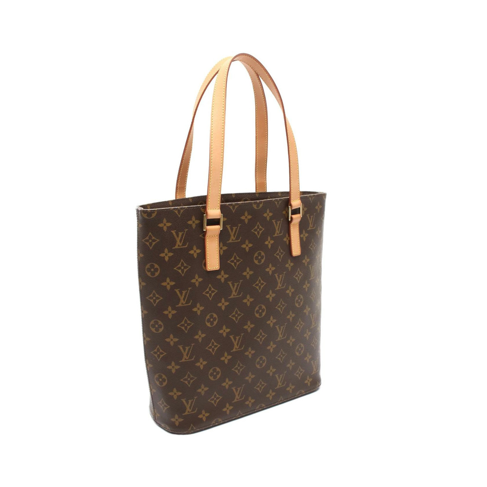 Louis Vuitton Monogram Tote Leather Vavin Brown Canvas Bag Brown